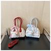 Korean Cute Bow Plaid Handbag - 2025 Autumn/Winter Versatile Shoulder Crossbody Bag