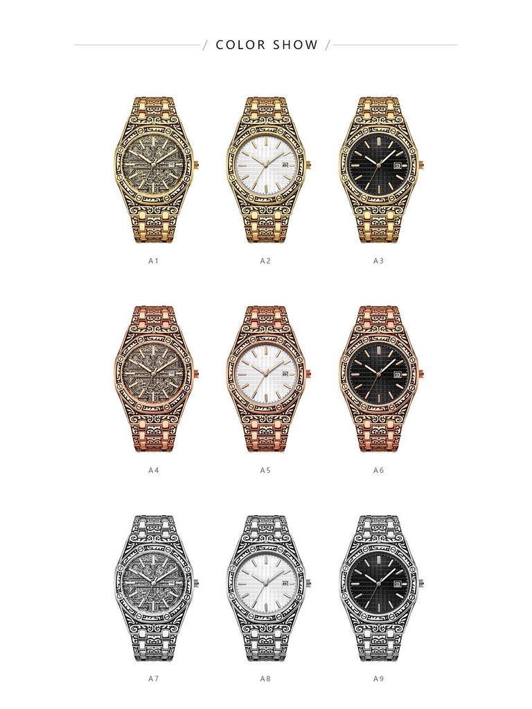 Men's Luminous Octagonal Classic Watch - Trendy Business Style