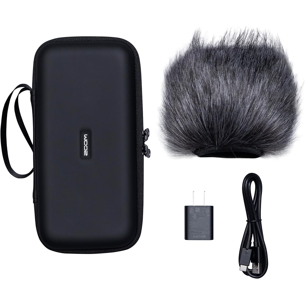 

Zoom H5 studio dedicated accessory pack APH-5s includes hairy windscreen, case, USB Type-C cable, and AC adapter. Ideal for outdoor recording and musi