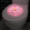1Pc Luminous Lotus Toilet Sticker, Creative Self-Adhesive Wall Decal For Bathroom, Waterproof Luminous Decoration