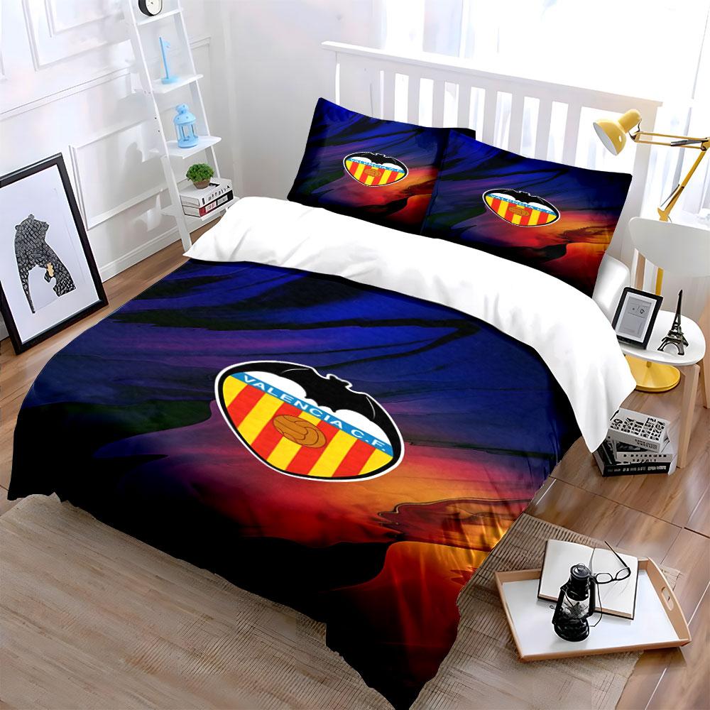 Valencia C.F. Badge Pattern. Bedding Sets Duvet Cover Sets Duvet Covers Pillowcases(1 * Duvet Cover 2 * Pillowcases Without Duvet Insert)