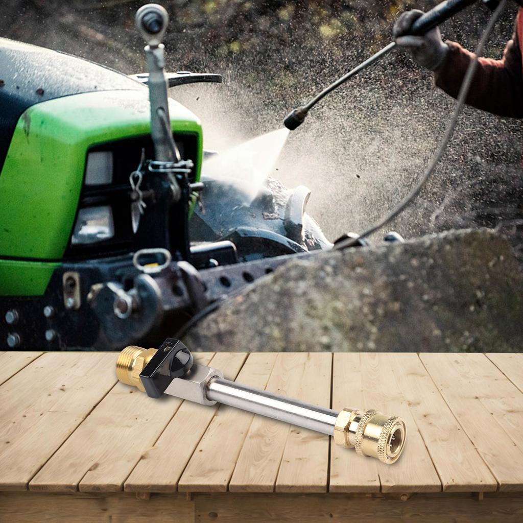 Pressure Washer Extension Wand M2214 Made of Stainless Steel with M2214 Threaded Connector for Use with Foam and Brushes