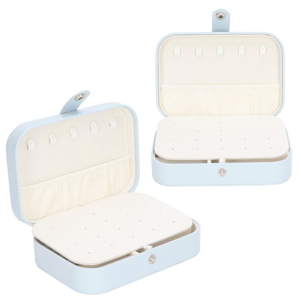 Urlaub Geschenk Große Kapazität Reise Schmucketui Leder Langlebig Reise Schmuckbox Einfach Tragbar Schmuck Organizer Reise