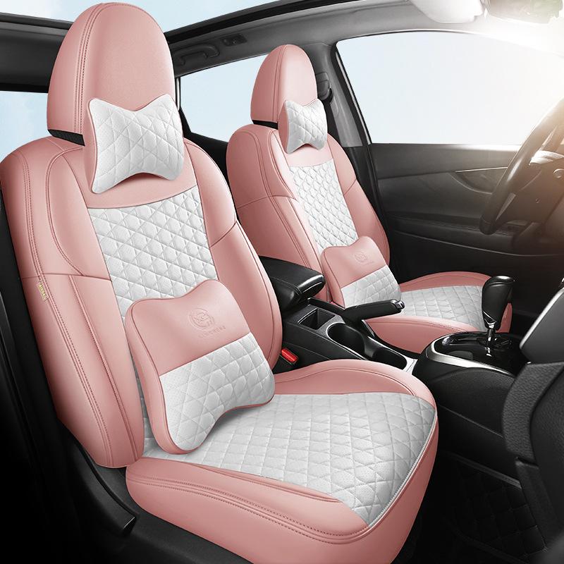 Five-Seat Qashqai Full Leather SUV Cushion: All-Season, Full Surround Seat Cover.