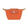 Le Pliage Green Snap Zipper Closure Recycled Canvas Clutch Coin Purse Women Clutch Orange 30016919P69