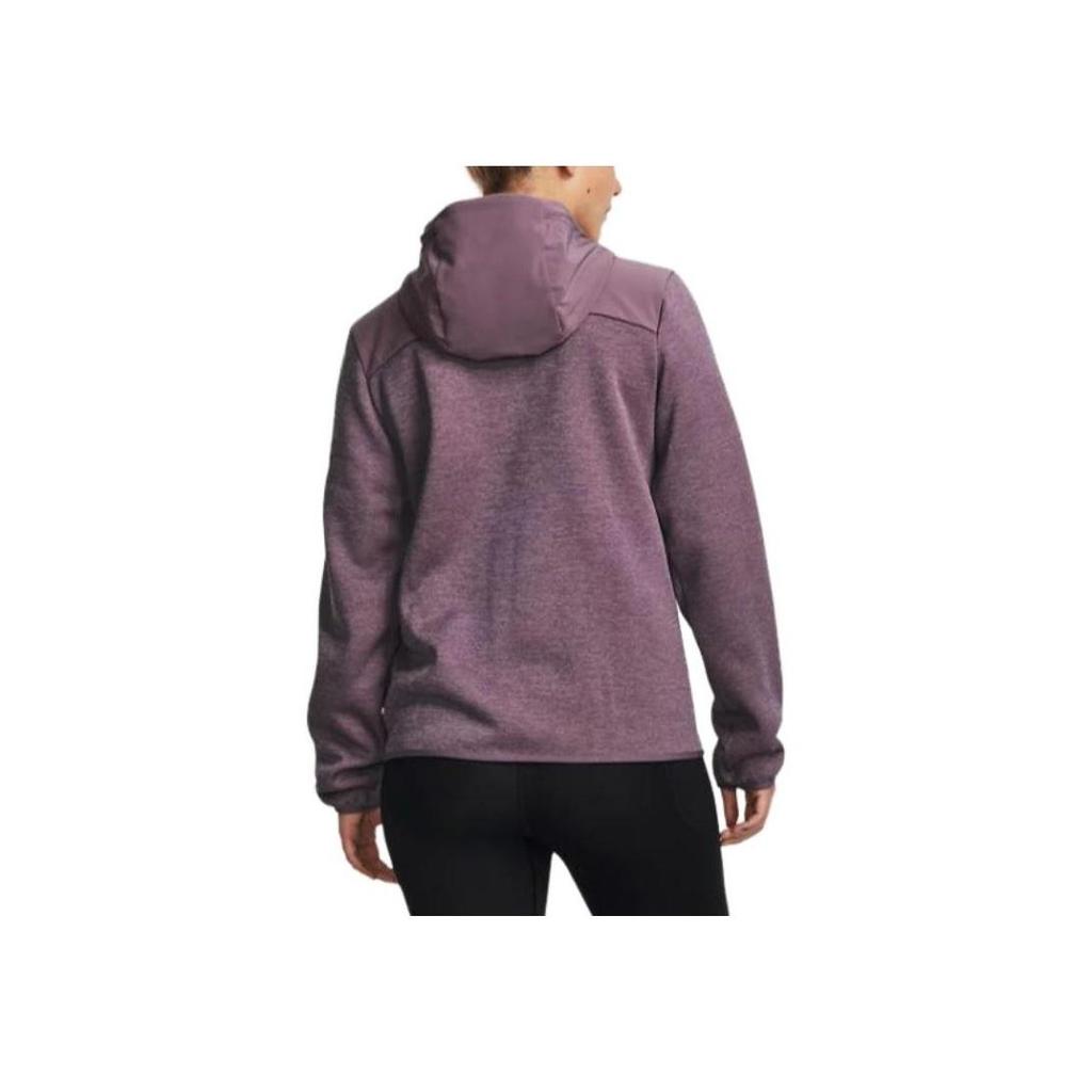 Under Armour Solid Color Hooded Zip-Up Jacket Women Purple 1378850-500