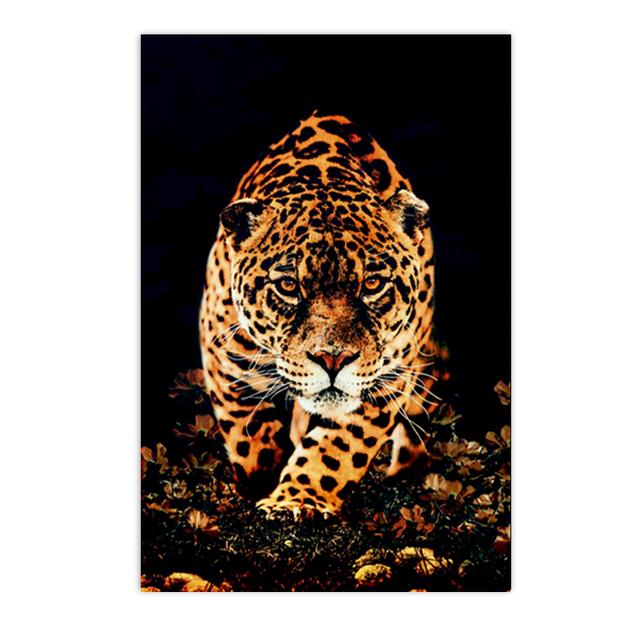 Chůze Leopard Plakáty Tisky Plátno Malba Divoká Zvířata HD Obrázky Nástěnné Umění Panter Dekorace Obraz Pro Dekoraci Obývacího Pokoje