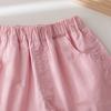 Girls' Summer Shorts Color Blocked Breathable Straight Leg Pants Baby Girls' Versatile Pants for Outdoor Wear