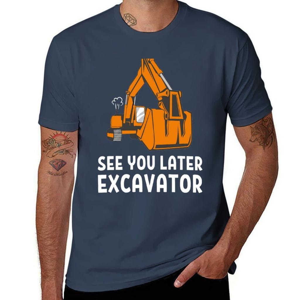 See You Later Excavator Funny Boy Heavy Toddlers TShirt Cool Feeling Summer Tee Shirt