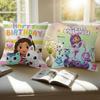 GGabbys Dollhouse Personalized Pillow Dust Cover Bedroom Kids Party Decoration Pillowcase Birthday Children Gift