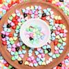 500g Für Schmuckherstellung Bonbonfarben Armband Halskette Zubehör Herzperlen Acryl Lose Perlen DIY Schmuckzubehör Charms