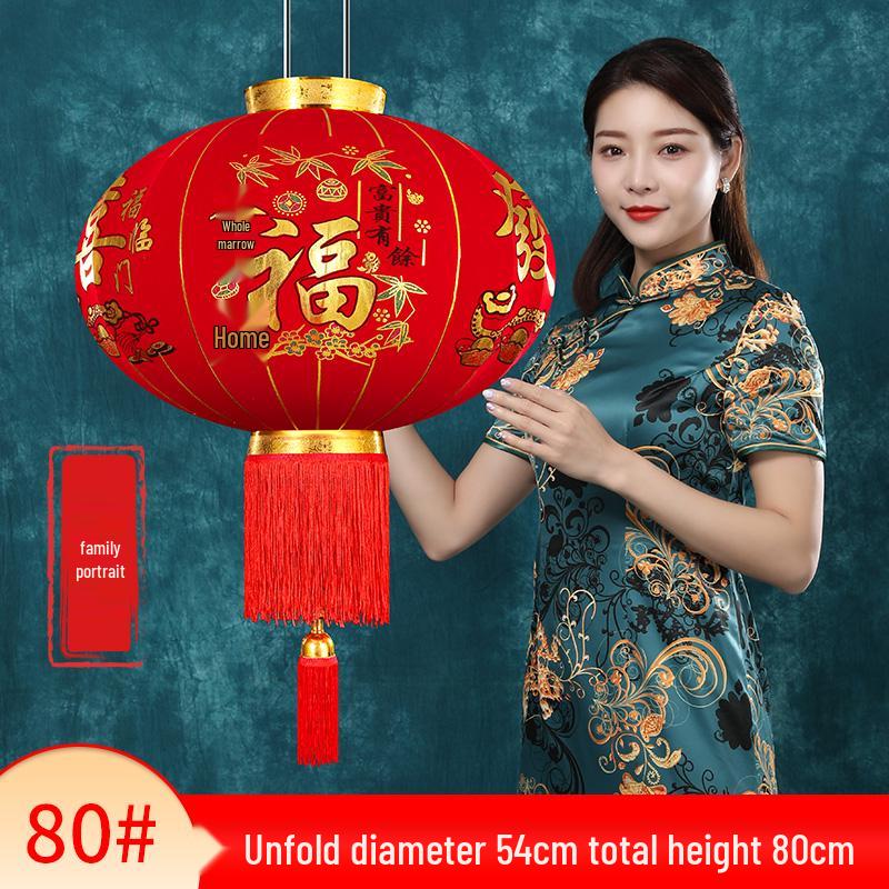 2025 Chinese New Year Large Red Lantern Decoration for Spring Festival & Housewarming, Outdoor Main Entrance.