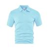 Men's Casual Short Sleeve Textured Polo Shirt