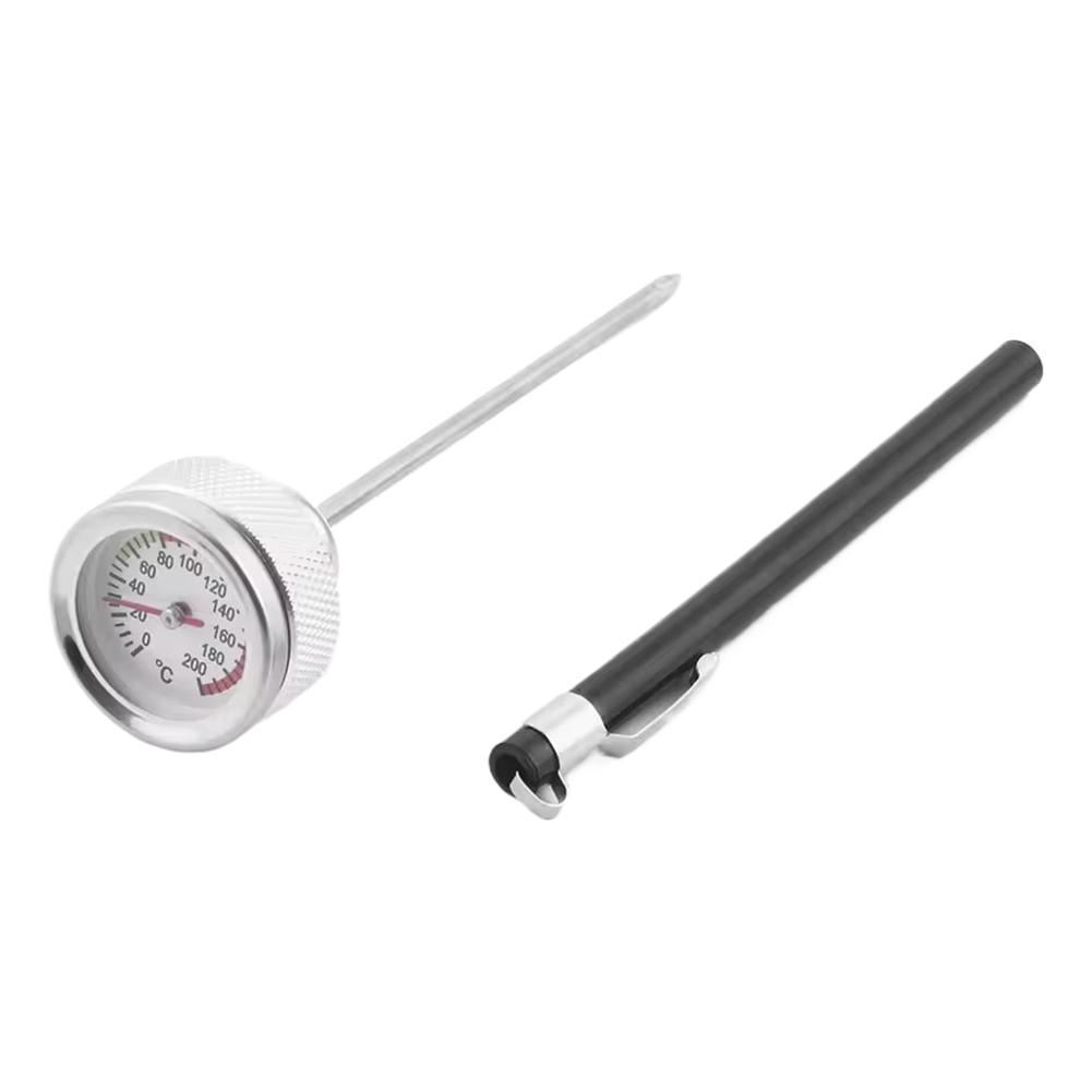 

Motorcycle Modification Fuel Tank Cap With Oil Temperature Gauge Motorcycle Fuel Tank Caps With 0-200℃ Oil Temperature Gauge