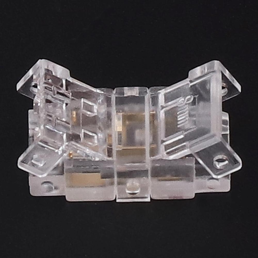 10pcs 8mm COB LED Strip Connector 2Pin LED Adapter Connector Easy LED Strip Connector For School