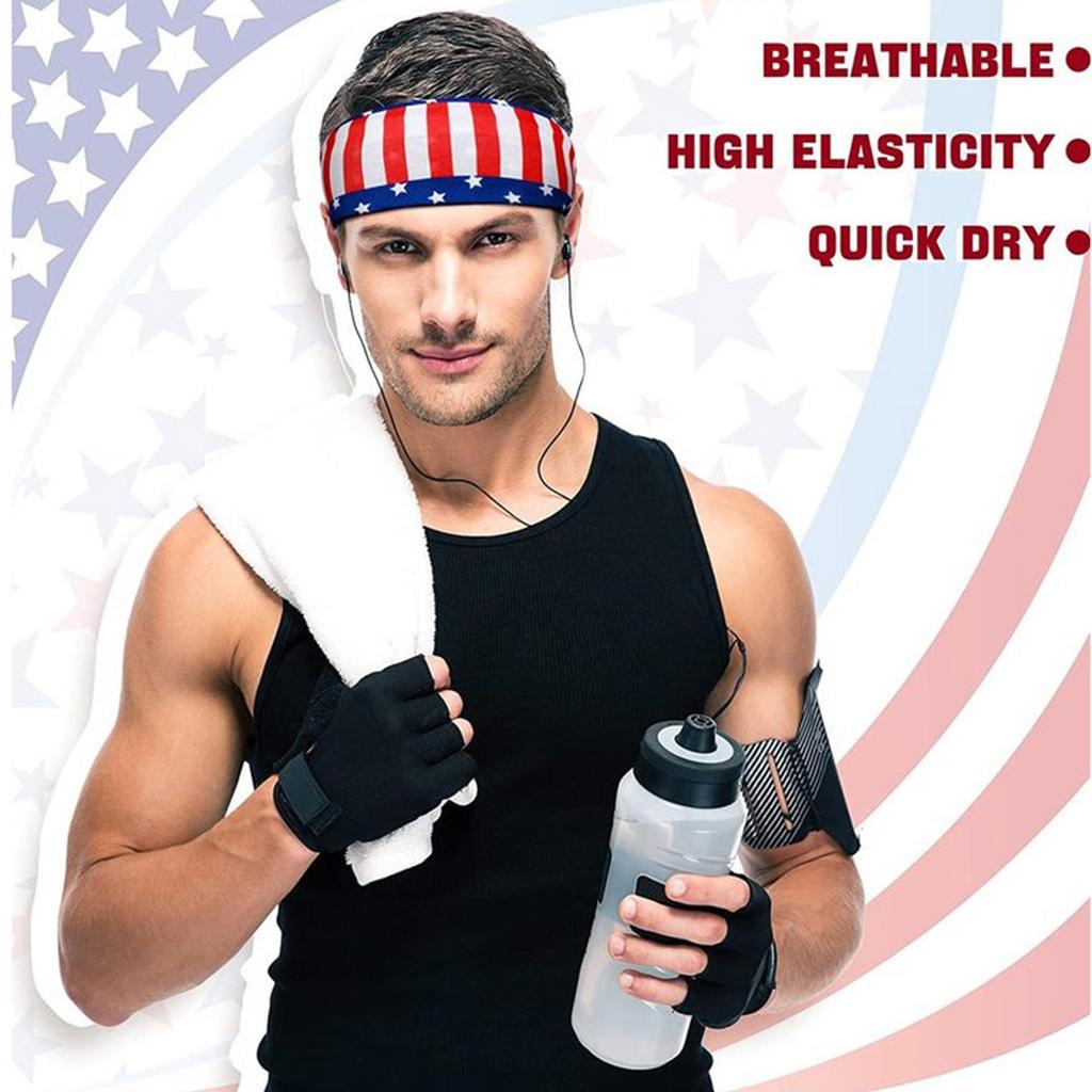 Stylish Hairband for Men Women and Kids Fashionable and Comfortable Head Accessory Flags Sweatbands Versatile