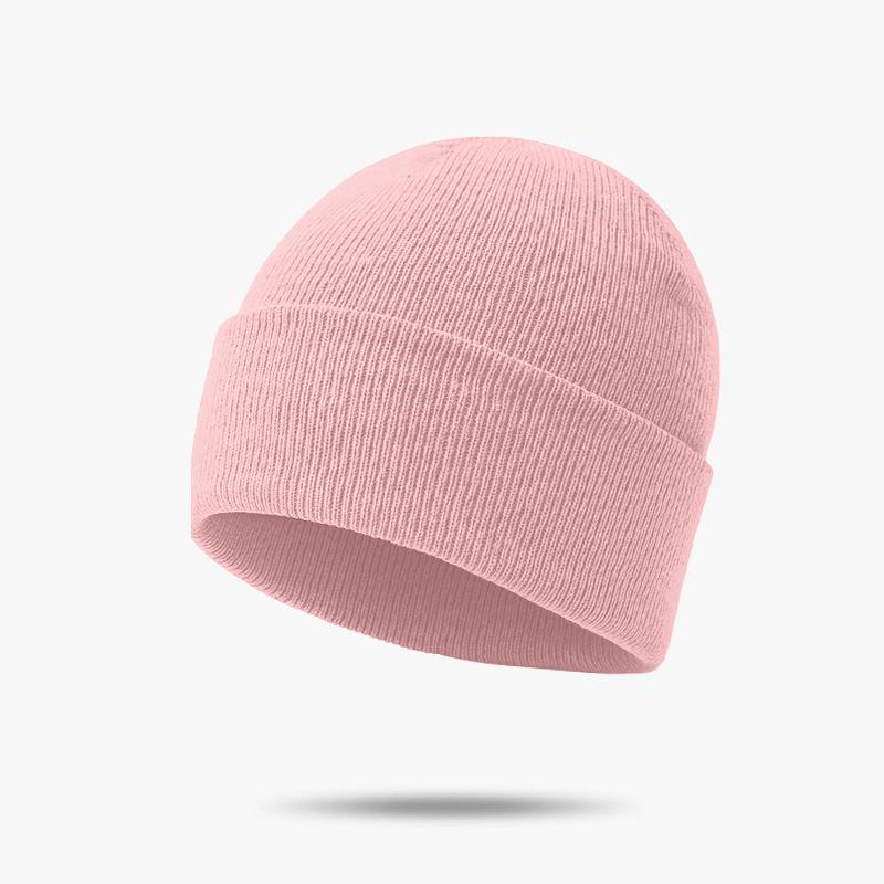 

Winter Knit Beanie Hat for Men Women Thermal Warm Slouchy Beanie Chunky Knit Cuff Earflap Hat Thick Cold Weather Windproof Cap one size рожевий
