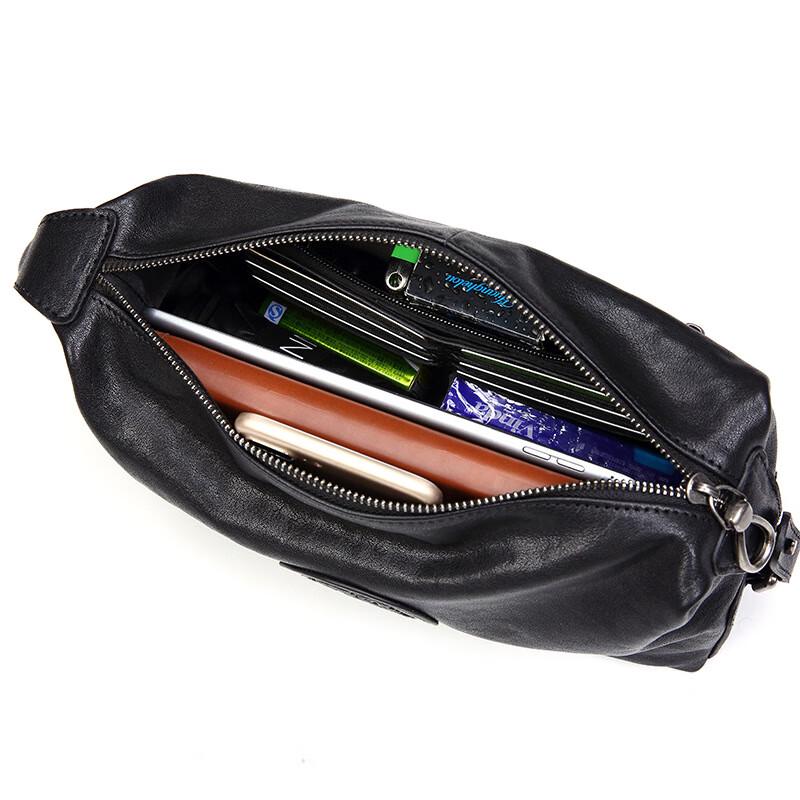 SCHWARZETIENNE Men's Genuine Leather Clutch Bag