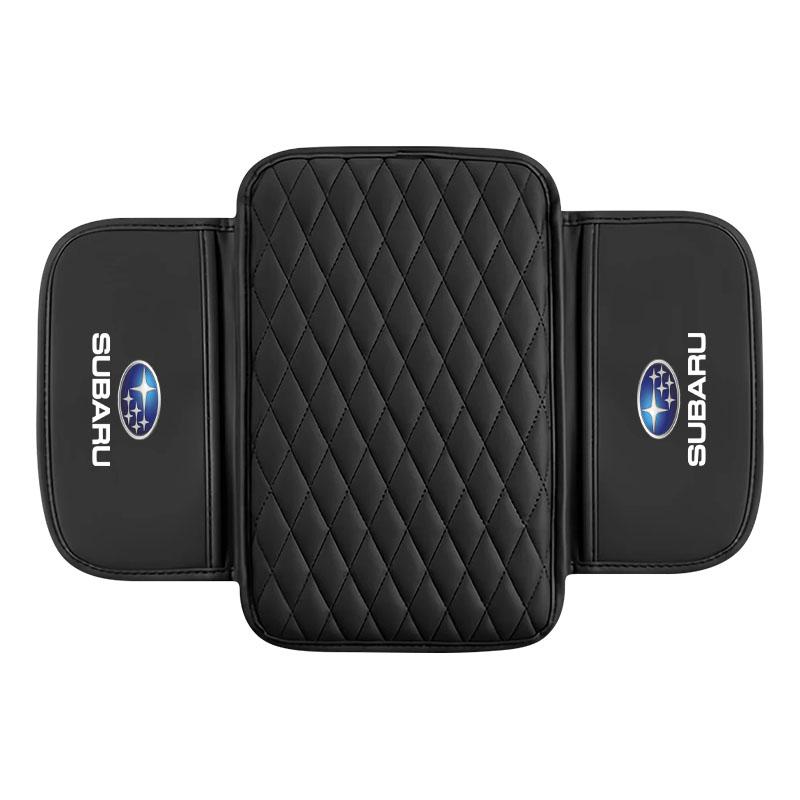 PU Leather Car Armrest Mat Tissue Boxes Height Pad Armrest Box For Subaru Impreza Legacy WRX STI BRZ XV WRC Forester Crosstrek Outback