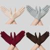 Stretchy Sun Protection Gloves, Breathable Thin Full‑Finger Driving Gloves for Women, Non‑slip Touch‑Screen Friendly