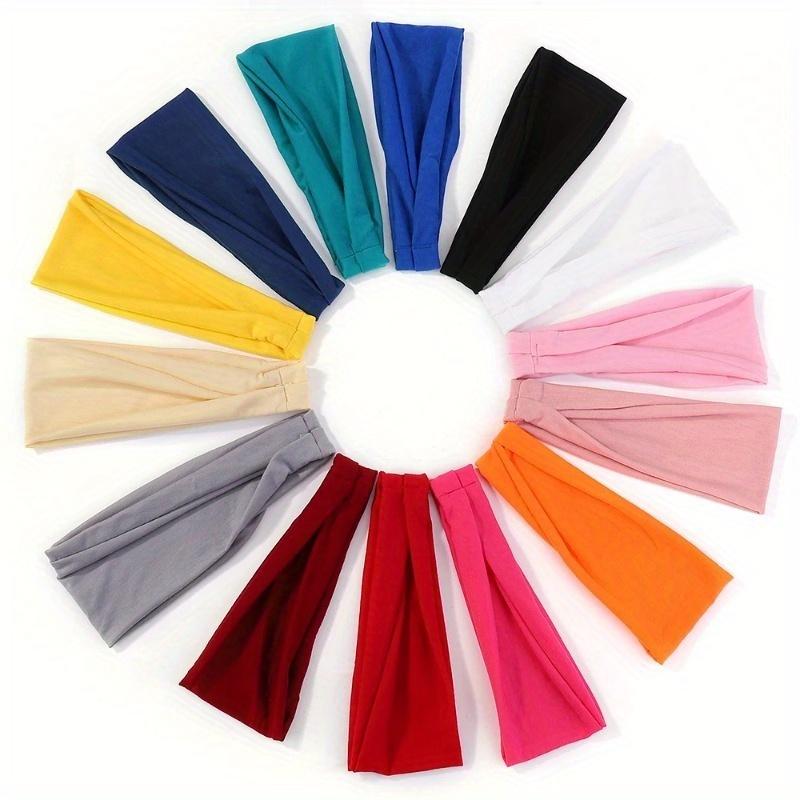 1Pcs Women Solid Color Elastic Hair Band Sport Head Band Gym Yoga Hair Strap Girls Running Washing Face Hairbands