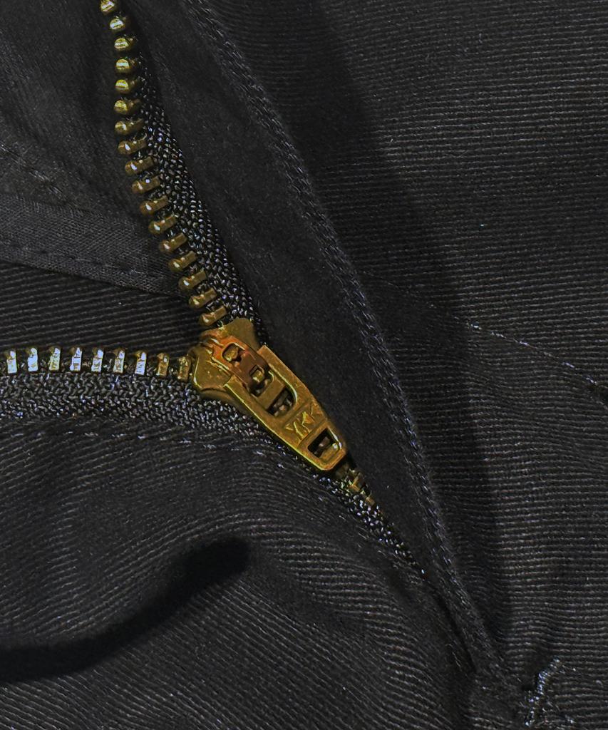 STIGMA Washed Belt Curved Pants Black