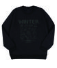 BEMIGHTY Winter Camping Fleece-Lined Oversized Sweatshirt [Black]