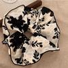 2PCS French Style Elegant Printing Bow Ribbon Scrunchies Hair Accessories 2025 Retro Flower Hair Tie Female Hair Band Headwear