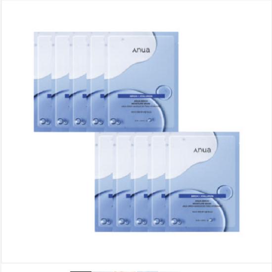 Anua Birch Moisture daily Sheet Mask Pack 25ml, 10 pieces, 1 piece