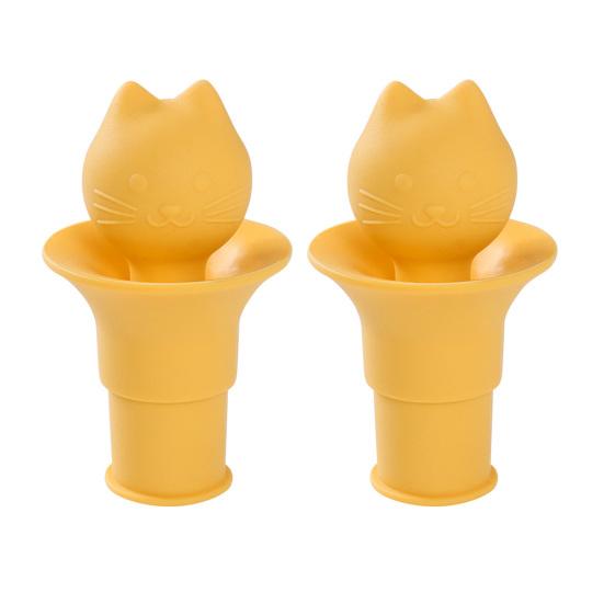 Cat Head Bottle Stopper Silicone Sealing Cap Red Wine Bottle Sealer Stopper Unique Party Wine Accessory