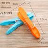 Windproof Plastic Clothes Pegs - 24 Pack Laundry & Travel Clips