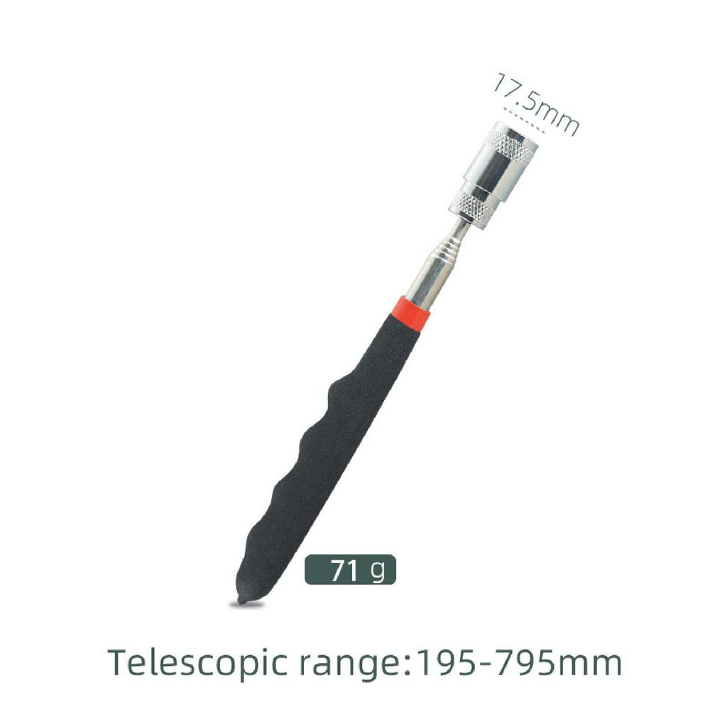 1.5 lb Telescopic Magnetic Pickup Tool with Light, Strong Magnet, Extendable Round & Square Mirror, Auto Repair Flashlight Head