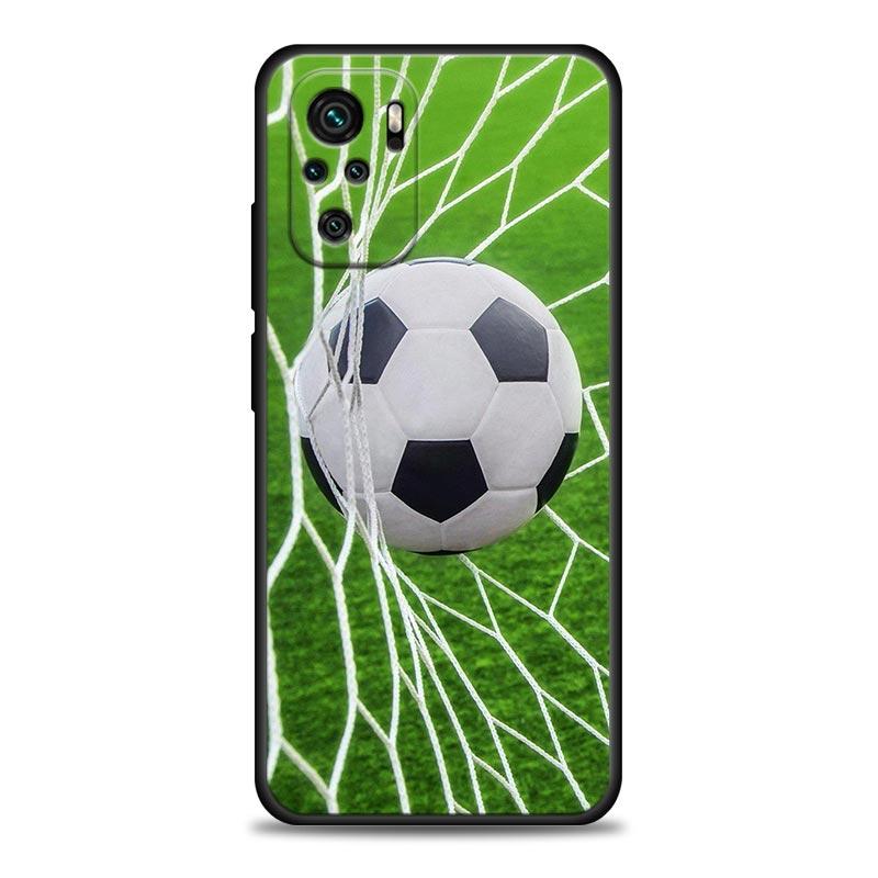 Fire Football Soccer Ball Phone Case For Xiaomi Redmi 15 15C 4G Note 15 14 13 Pro Plus 5G Soft Cover For Redmi Note 15Pro 14PRO
