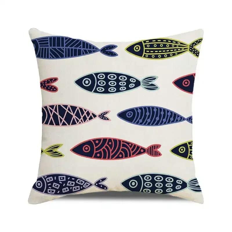 Beautiful Fish Pillowcase for Pillow Shark Pillow Case Decorative Cushion for Elegant Sofa Pillow Cover Interior for Home Decor
