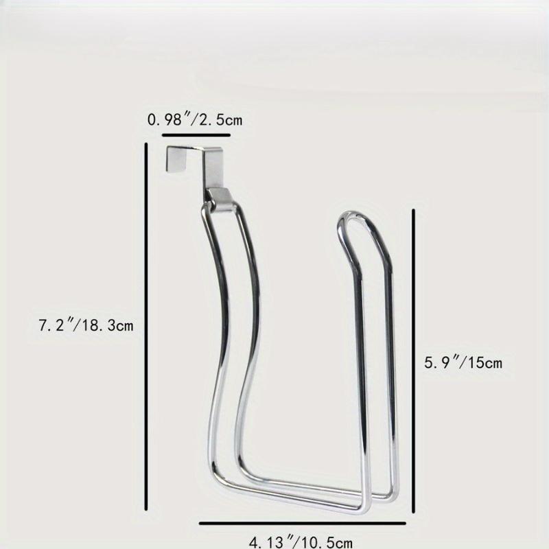 1pc Wall Mount Toilet Paper Holder,No Punching,Tissue Towel Roll Dispenser for Bathroom,Kitchen Towel Rack,Easy Hooks