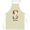 Tablier De Cuisine - Sylviane Lettre - Impression Bretonne - Coton Épais - Liens Réglables, Lavable 40°C