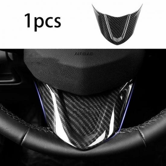 For Cadillac CT5 2019-2024 Carbon Fiber Console Steering Wheel U-Type Cover Trim