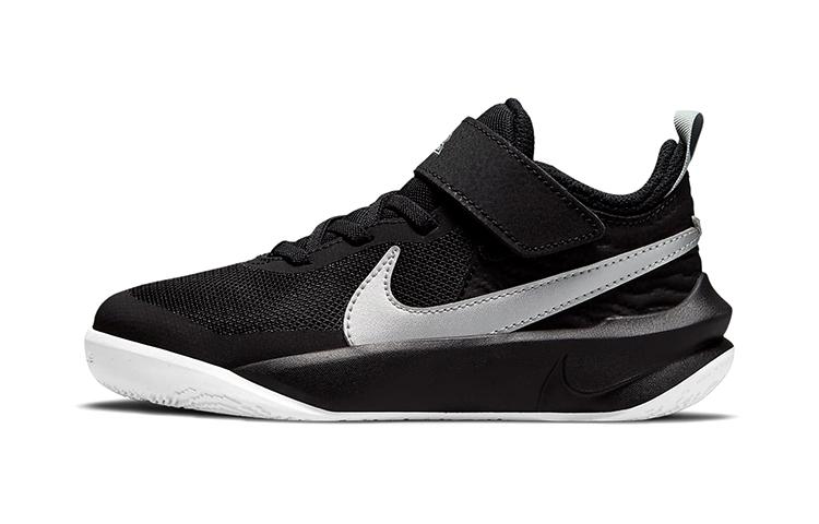 

Nike Team Hustle D 10 Slip Resistant Cushioning Abrasion Resistant Low top Children s Basketball Shoes Black White CW6736-004 28