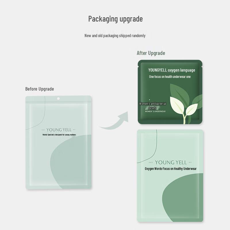 YOUNGYELL Women's High-Waist Pure Cotton Antibacterial Boxer Briefs 3-Pack