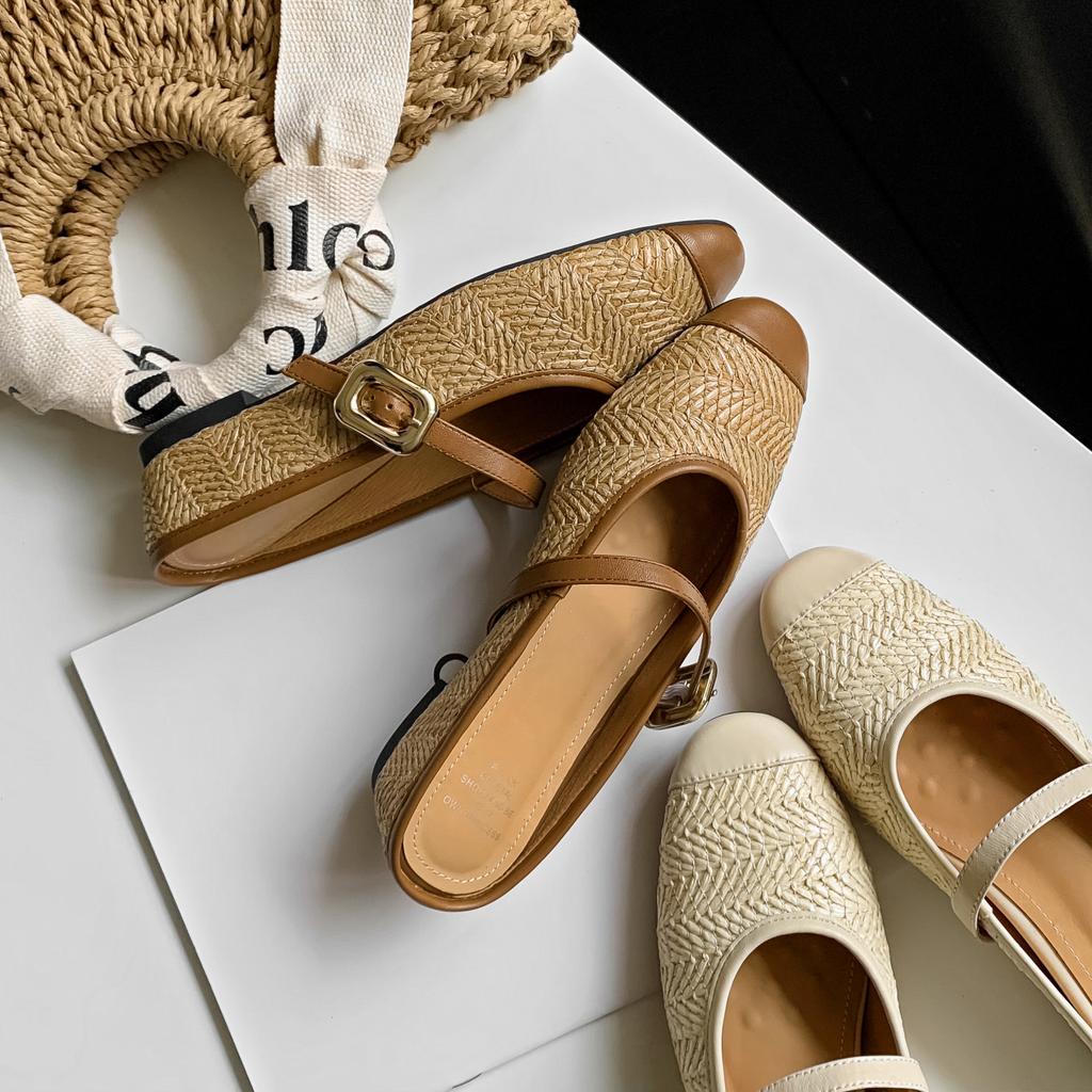 Fashion Designer Silvery Women Ballet Flats Fashion Casual Soft Sole Mary Jane Shoes Women's Slippers Comfort Shallow Ballerina Shoes