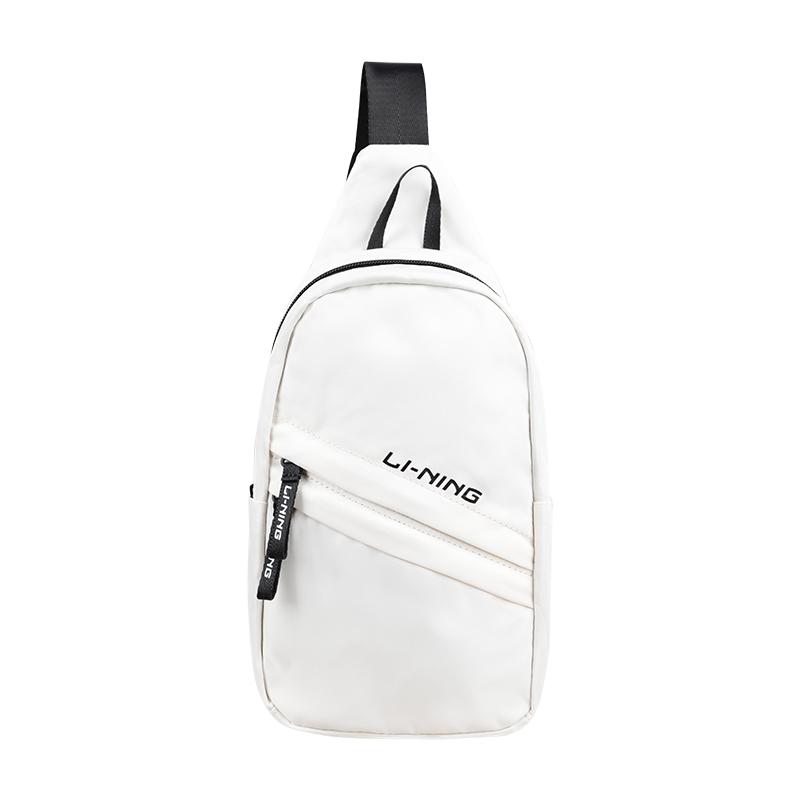 Li Ning Polyester Crossbody Bags Regular Unisex White YBDV027-2