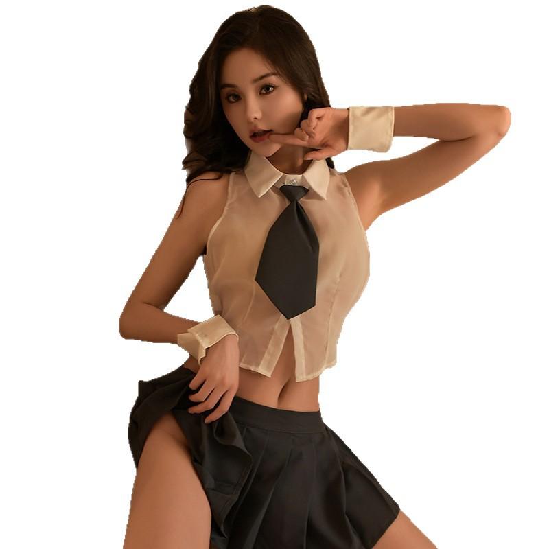 Pure Desire College Style Split Sex Underwear Sexy Underwear Sex Toys