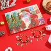 Cross-border Christmas Countdown: 24-Grid DIY Bracelet & Necklace Gift Set for Kids
