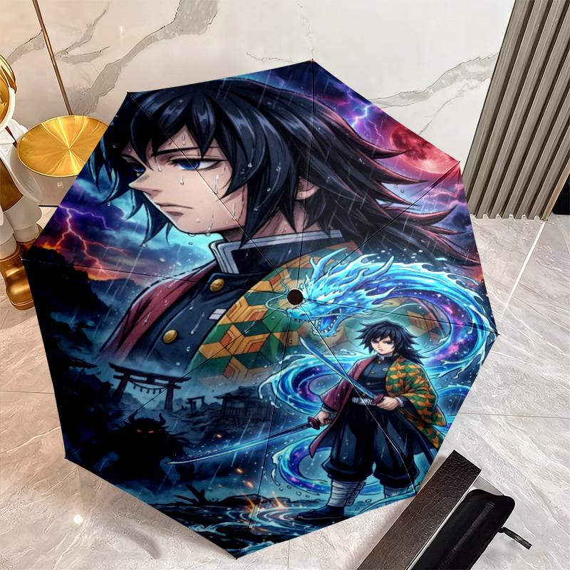 Japanese-style Cartoon Demon Slayer Kamado Tanjiro & Kamado Nezuko Umbrella Including Home Travel and Outdoor Activities Multi Functional Umbrella 27