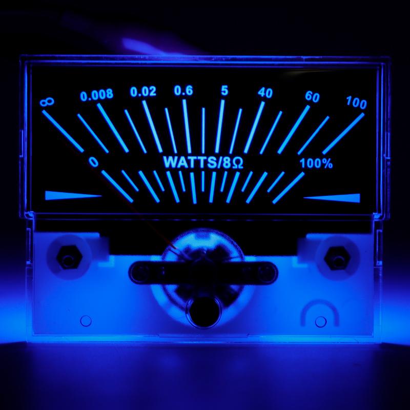 High-Precision Analog Audio Vu Meter Power LED Display for Amplifier Level Signal Stereo DB Indicator with Bo Music Light