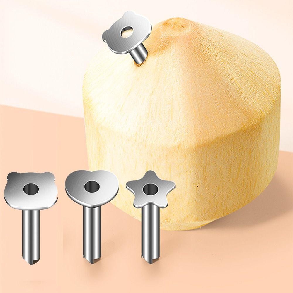 Effort Saving Coconut Hole Puncher Stainless Steel Coconut Shell Remover Restaurant Use