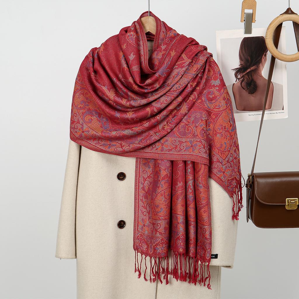 Bohemia Paisley Pashmina Hijab Scarf Woman Muslim Hijabs Cashmere Shawl Female Foulard Turban Head Wraps Headband Luxury Brand