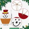 20/40PCS Wooden Christmas Tree Decoration Santa Claus Snowman Xmas Hanging Pendants DIY Mini Hanging Accessories