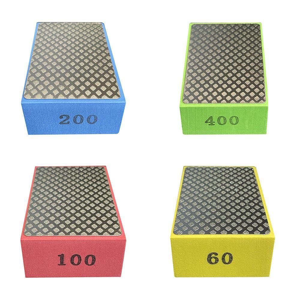 60/100/200/400 Grit Diamond Hand Polishing Pads 95x58mm Stone Marble Ceramic Polishing Pads