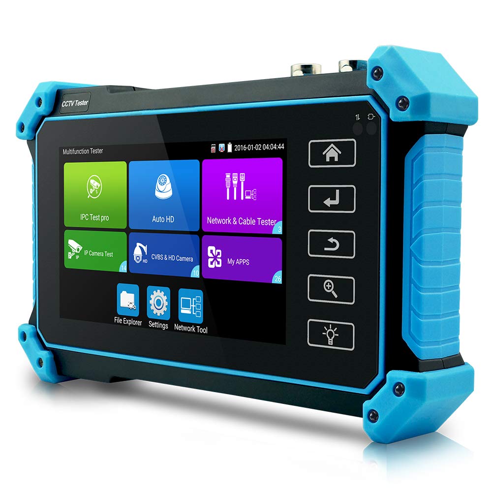 Camera Tester IP Coaxial HD Surveillance Detector Multifunctional Camera Tester 5200PLUS + (TVI/CVI/AHD/SDI) 5-in-1